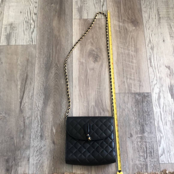 A.Gianetti purseVintage Channel-like chain strap, navy/blackExcellent Mint - Picture 6 of 6